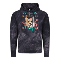 Cloud Black life is better with a corgi Vintage Hoodie - Jasminsmagicworld