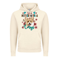 Vintage Artic life is better with a corgi Vintage Hoodie - Jasminsmagicworld