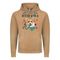 Vintage Camel life is better with a corgi Vintage Hoodie - Jasminsmagicworld