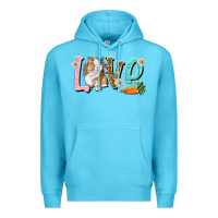 Ocean Blue Love Easter Rabbit Premium Hoodie - NancyCooperArtShop