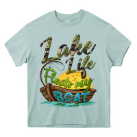 Arona lake life floats my boat Heavy Core Tee - BarkalooDesign
