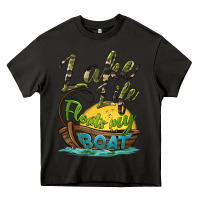 Asphalt lake life floats my boat Heavy Core Tee - BarkalooDesign