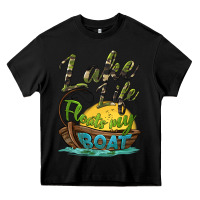 Black lake life floats my boat Heavy Core Tee - BarkalooDesign