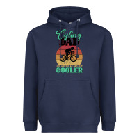 Navy Mens Cycling Dad Bike Rider Cyclist Father s Day Gift Funny Heavyweight Hoodie - Bettercallsaul
