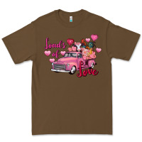 Loads Of Love Valentine's Day Farm Truck Premium Tee | Teevron