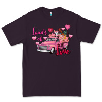 Plum loads of love valentine's day farm truck Premium Tee - FaDigitalArtStudio