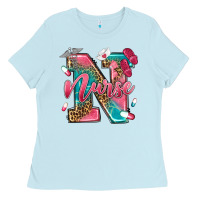 Baby Blue western nurse Ladies Tee - texasbilliewilder