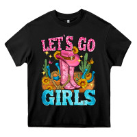 Black let's go girls Heavy Core Tee - Zillion Design Studio