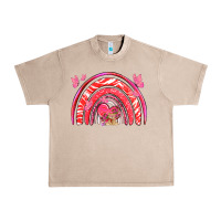 French Oak valentines day rainbow with heart Urban Heavy Tee - NancyCooperArtShop