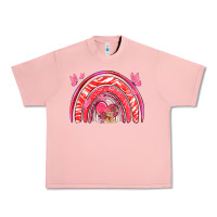 Salmon valentines day rainbow with heart Urban Heavy Tee - NancyCooperArtShop