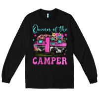 Black queen of the camper Long Sleeve Tee - JahusDesignShop