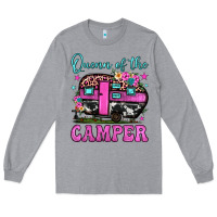 Heather Grey queen of the camper Long Sleeve Tee - JahusDesignShop