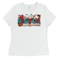 White sister baseball Ladies Tee - Zillion Design Studio