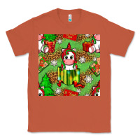 Copper Christmas unicorn and gift box Classic Tee - NancyCooperArtShop