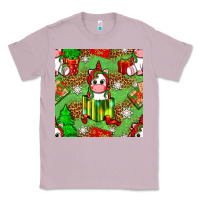Lilac Christmas unicorn and gift box Classic Tee - NancyCooperArtShop
