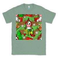 Sage Christmas unicorn and gift box Classic Tee - NancyCooperArtShop