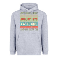Heather Grey awesome since august 1976 44 years and i ll keep on Heavyweight Hoodie - Bettercallsaul