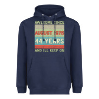 Navy awesome since august 1976 44 years and i ll keep on Heavyweight Hoodie - Bettercallsaul