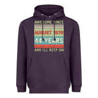 Plum awesome since august 1976 44 years and i ll keep on Heavyweight Hoodie - Bettercallsaul
