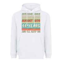 White awesome since august 1976 44 years and i ll keep on Heavyweight Hoodie - Bettercallsaul