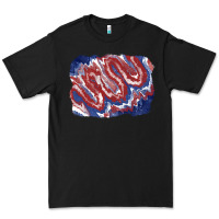 Black Patriotic tie dye background Premium Tee - CowGirlArtShop