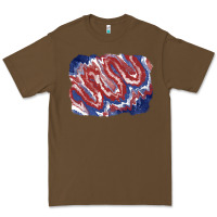 Cacao Patriotic tie dye background Premium Tee - CowGirlArtShop