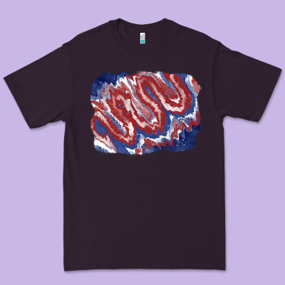 Patriotic Tie Dye Background Premium Tee Designed By Cowgirlartshop