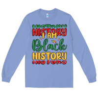 Colony Blue i am black history Long Sleeve Tee - MaliasSmallBusiness