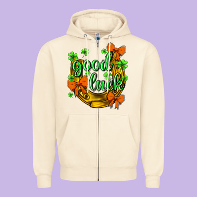 St.patrick's Good Luck Zipper Hoodie Designed By Bundleandbundleshop