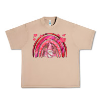 Burro valentines day rainbow with cupid gnome Urban Heavy Tee - NancyCooperArtShop