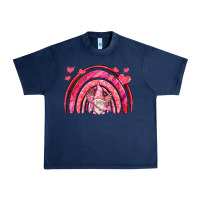 Navy valentines day rainbow with cupid gnome Urban Heavy Tee - NancyCooperArtShop