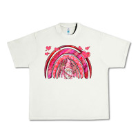 Valentines Day Rainbow With Cupid Gnome Urban Heavy Tee | Teevron