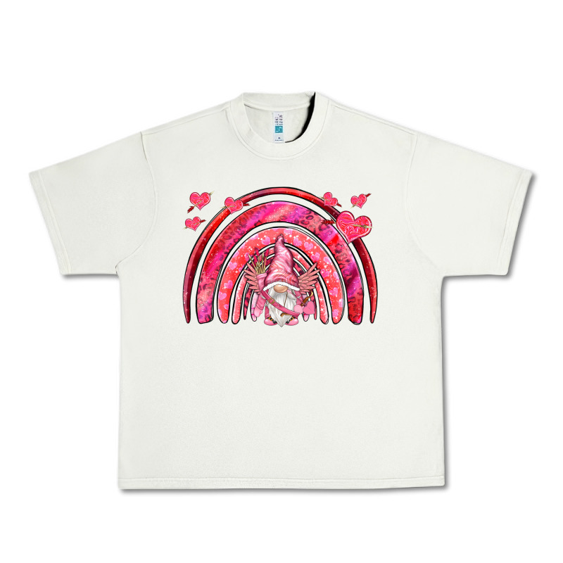 Valentines Day Rainbow With Cupid Gnome Urban Heavy Tee by NancyCooperArtShop | Teevron