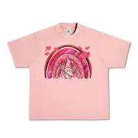 Salmon valentines day rainbow with cupid gnome Urban Heavy Tee - NancyCooperArtShop