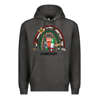 Charcoal Heather Christmas nurselife rainbow Premium Hoodie - JahusDesignShop