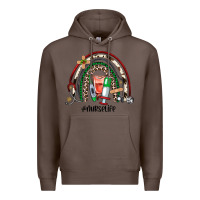 Coffee Christmas nurselife rainbow Premium Hoodie - JahusDesignShop
