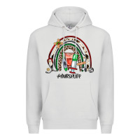 Dove Grey Christmas nurselife rainbow Premium Hoodie - JahusDesignShop