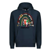 Navy Christmas nurselife rainbow Premium Hoodie - JahusDesignShop