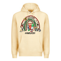 Pina Colada Christmas nurselife rainbow Premium Hoodie - JahusDesignShop