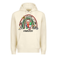 Sandshell Christmas nurselife rainbow Premium Hoodie - JahusDesignShop
