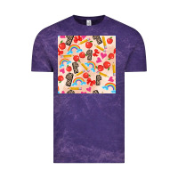 Cloud Purple back to school seamless pattern 1 (3600x3600) Vintage Tee - AdoDesignShop