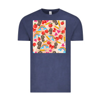 Vintage Denim back to school seamless pattern 1 (3600x3600) Vintage Tee - AdoDesignShop