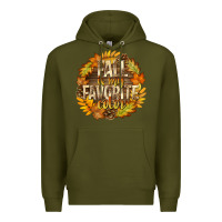 Army Green Fall Is My Favorite Color Premium Hoodie - texasbilliewilder