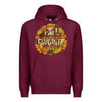 Burgundy Fall Is My Favorite Color Premium Hoodie - texasbilliewilder