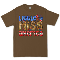Cacao Little miss America Premium Tee - Neo Western