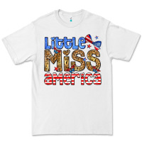 White Little miss America Premium Tee - Neo Western