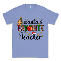 Colony Blue santa's favorite teacher Classic Tee - AdoDesignShop