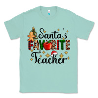Seafoam santa's favorite teacher Classic Tee - AdoDesignShop