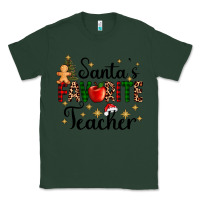 Sports Green santa's favorite teacher Classic Tee - AdoDesignShop