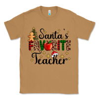 Toasted Coconut santa's favorite teacher Classic Tee - AdoDesignShop
